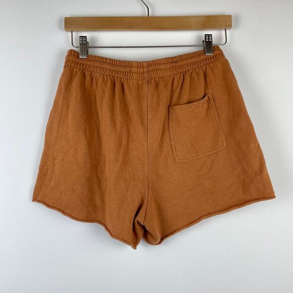 Pacsun RVCA Test Drive Rust Orange Raw Cut Hem Sweat Shorts - S - Picture 8 of 10